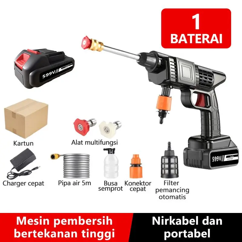 FIXIT Jet Cleaner Tekanan 998V 120Bar Portable Mesin Cuci Mobil dengan Nozel Multifungsi & Baterai Litium 599V Kekuatan Jarak Jauh Diskon Toko Baru FIXIT Jet Cleaner Tekanan 998V 120Bar Portable Mesin Cuci Mobil dengan Nozel Multifungsi & Baterai Litium 599V Kekuatan Jarak Jauh Diskon Toko Baru