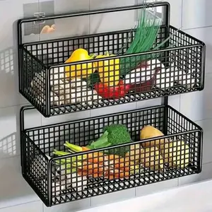 Rak Keranjang Besi Kamar Mandi, Rak Keranjang Best Dapur, Rak Keranjang Serbaguna Besi Anti Karat rak sayur bumbu, rak sayur, rak bumbu, rak kamar mandi rak serbaguna