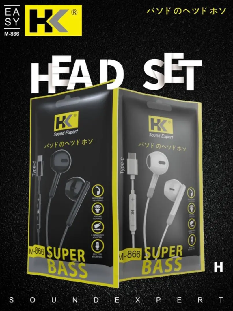 EARPHONE HK 866 TIPE C HANDSFREE EXTRA BASS ORIGINAL