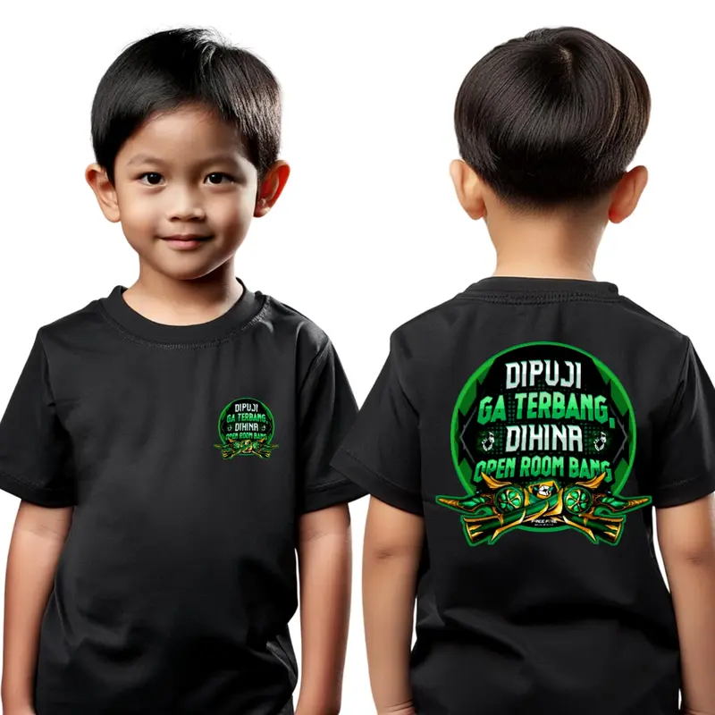 KAOS ANAK DIPUJI GA TERBANG DIHINA OPEN ROOOM BANG SG EMERALD FF DB BAJU DISTRO COWOK CEWEK 0