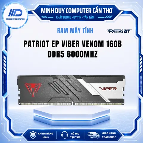 RAM PATRIOT EP VIPER VENOM 16GB DDR5 6000MHZ (XMP/EXPO) CL30 - CHÍNH HÃNG - BẢO HÀNH 3 NĂM
