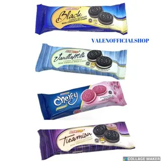 [VLN]Biskitop COOKIES Sandwich Isi 50g - Cookies sandwich Black Cookies/Tiramisu/Vanilla Mil/ Cherry 1 Pack Isi 10 lezat dan nikmat 6
