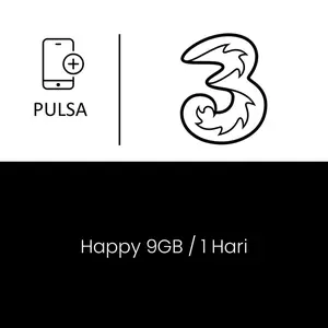 Paket Mobile Data Tri - Happy 9GB / 1 Hari