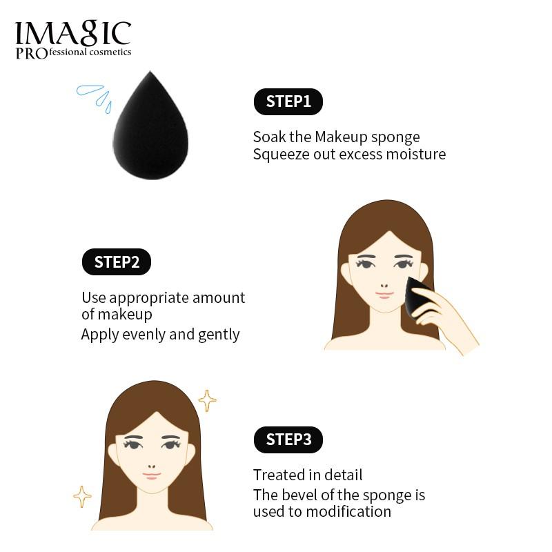 Product Introduction of Imagic beauty sponge puff water drop shape soft blending makeup tools 6