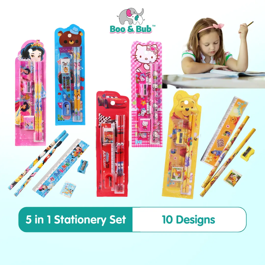 🌟5 in 1🌟 Cartoon Stationery Gift Set for kids children birthday christmas party Pencil