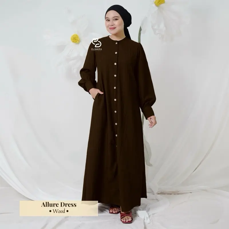 READY STOCK ALLURE DRESS BY ELSHIFA FULL KANCING AKTIF 4