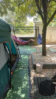 Product Review of HAMMOCK MATAHARI GOLD OUTDOOR ADVENTURE SIZE 245X145CM +2PCS TALI HAMMOCK Camping Gantung from b**y m**r 0