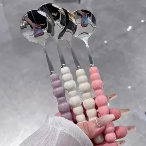 Pearl Cutlery Perlengkapan Makan Sendok/ Garpu Mutiara Aesthetic