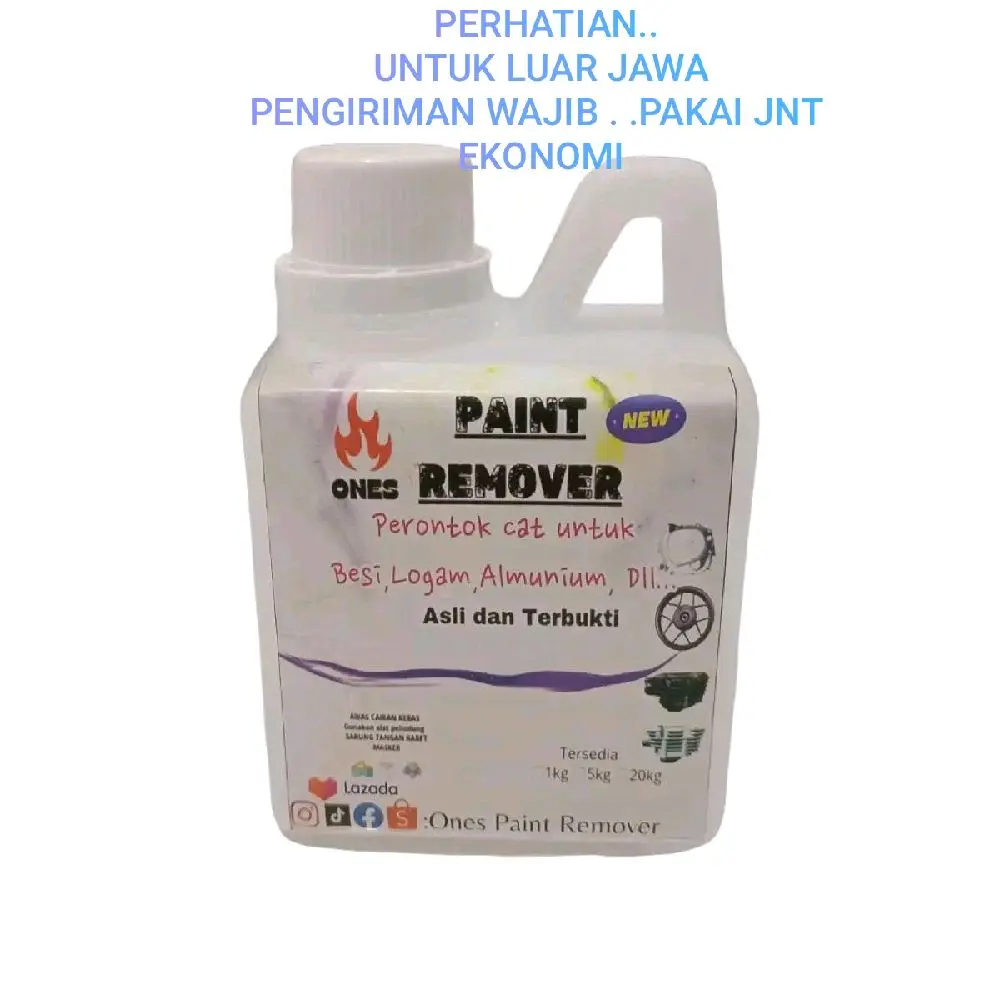 paint remover/perontok cat besi,logam dan almunium 0,5kg(400ml) Cairan pembersih body kasar kerak velg cnc  anodize