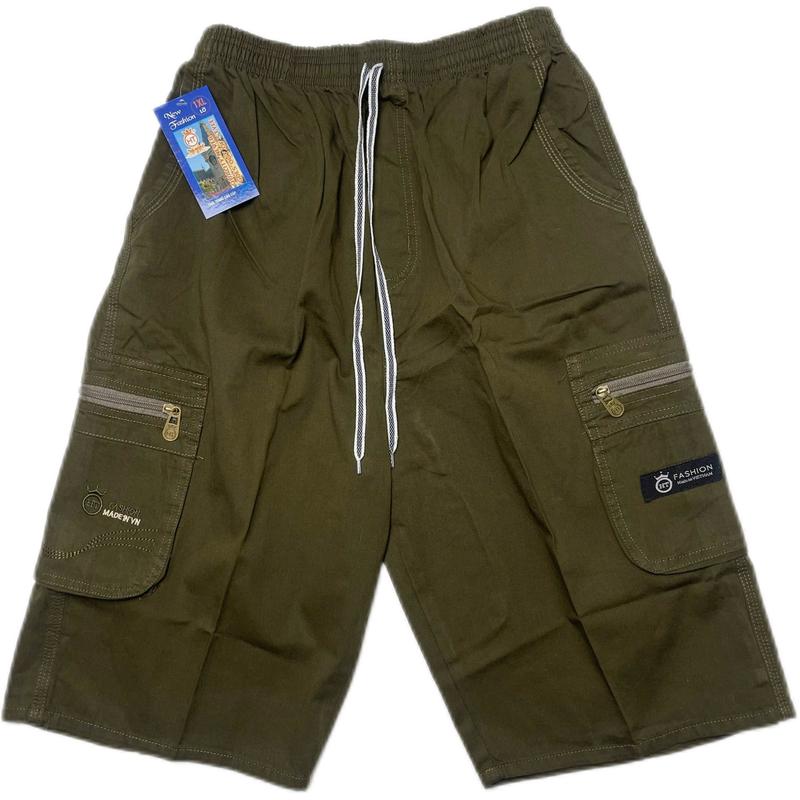   TEM ĐÔI-TÚI VUÔNG  Quần Lỡ Kaki Trung Niên HT14 Chất Vải Kaki Lụa Cao Cấp Không Xù Lông Không Ra Màu Có 2 Túi Trước 2 Túi Khóa Kéo 2 Bên 1 Túi Đằng Sau Rộng Sâu Kích Thước L-5XL 