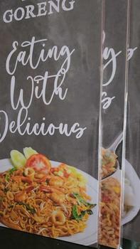 Product Review of HIASAN DINDING WALDECOR MAKAN BLACK MENU UKURAN 15 X 30 CM BISA CUSTOM from D**y 0