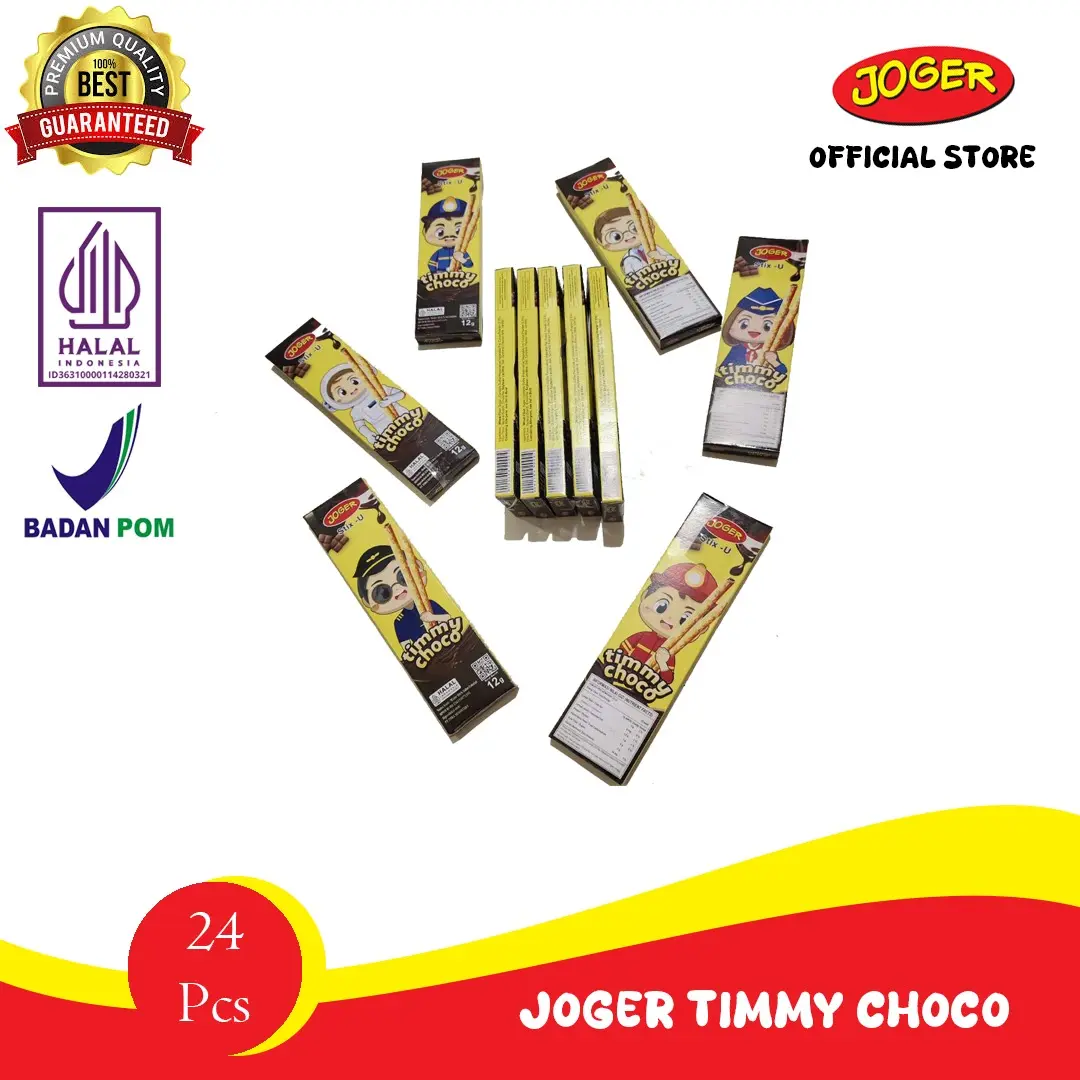 Joger TImmy Choco Wafer Coklat Crunchy isi 24 Pcs