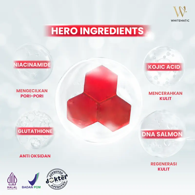 [DAPAT 1 SABUN] WHITEMATIC ULTIMATE CRYSTAL DNA BRIGHTENING RED SOAP 90G SABUN BATANG MENCERAHKAN & MELEMBABKAN KULIT 2