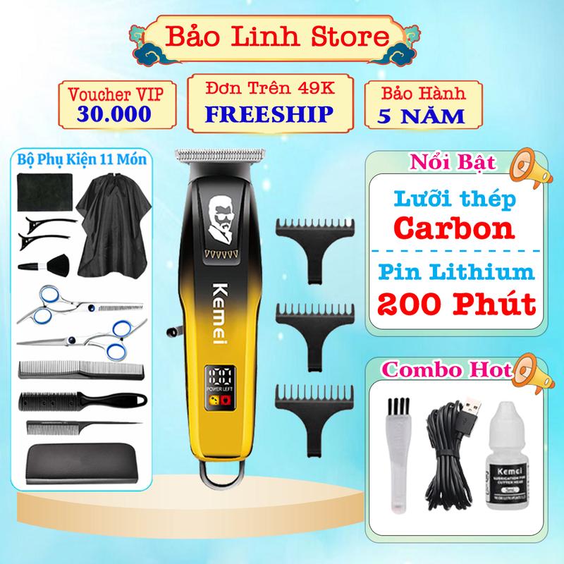 Tông đơ cắt tóc chấn viền J03 tăng đơ cắt tóc gia đình chuyên nghiệp tông đơ hớt tóc cho bé