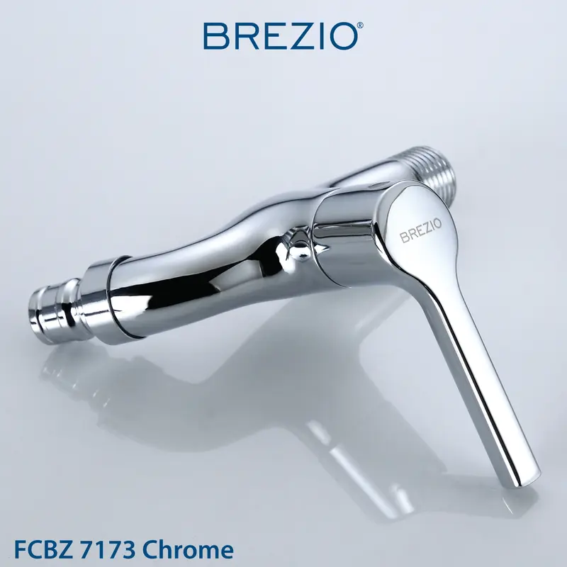 BREZIO Keran Mesin Cuci Selang Taman Dinding Tembok Kran Air Brass Kuningan Chrome Krom Grey Abu Black Hitam Gunmetal Gun Metal FCBZ 7173 FCBZ 7273 FCBZ 7373 2