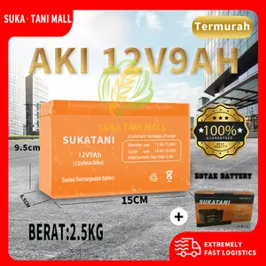 BATERAI AKI 9A 12V  2.5KG Sprayer Hama Elektrik SUKATANI / Accu Baterai Warna Orange
