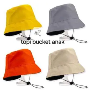 Topi bucket anak polos (hat bucket polos)