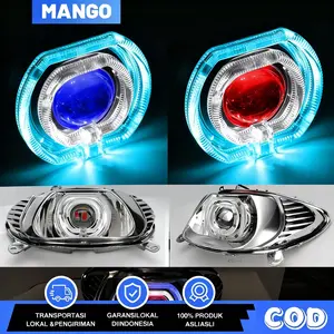 Lampu Tembak Biled 4.5inc Projie Biled Cahaya Laser Cut Off Jauh Dekat 30watt Plus Devil Merah Full Alumunium Waterproof