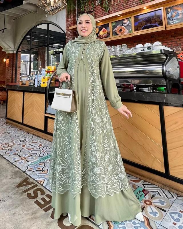 TERBARU!! DHUHAYU MAXI BRUKAT CERUTY Model Baru / Gamis Viral Lebaran 2024 / Gamis Korea Style / Gamis Kondangan Jumbo / Gamis Ibu Ibu Model Sekarang / Dress Kondangan / Dress Wanita Muslim Remaja / Gamis Wanita Terbaru 2024 Modern Dewasa Pesta Simple 3