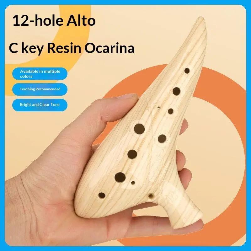 12 nhạc cụ ocarina lỗ ocarinas alto c nhựa chuyên nghiệp tông màu nhạc cụ…