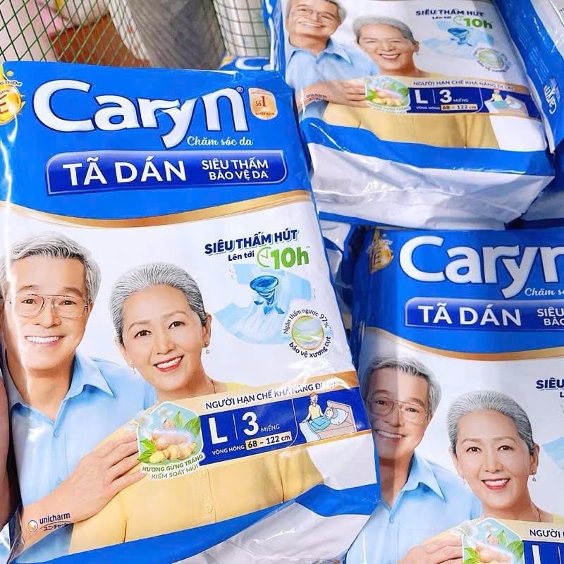 Combo 2 Bịch 3 Miếng Bỉm Dán Caryn Cho Mẹ Sau Sinh L3 - Tã Người Cao Tuổi