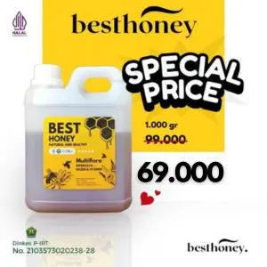 Best Honey Madu Multiflora Asli 1 kg Original
