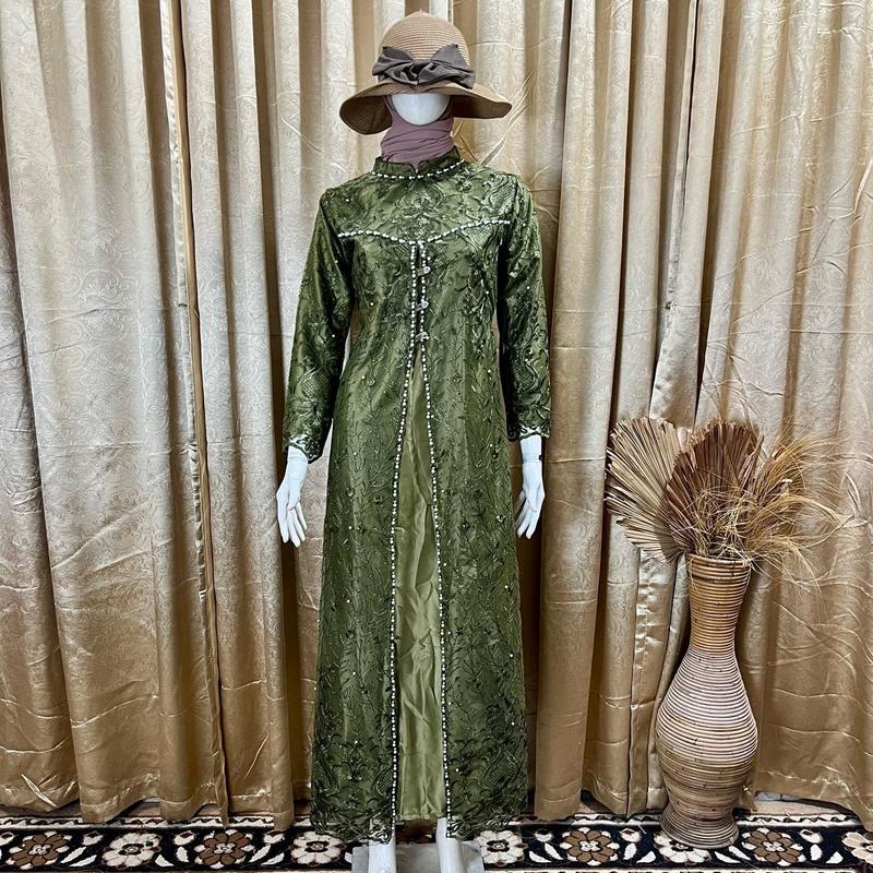 GAMIS MEWAH BK PINTU FULL BRUKAT //OOTD//BRIDESMAID//WARNA BURGUNDY//BAJU KONDANGAN //GAUN PESTA //BAJU KONDANGAN MURAH 7