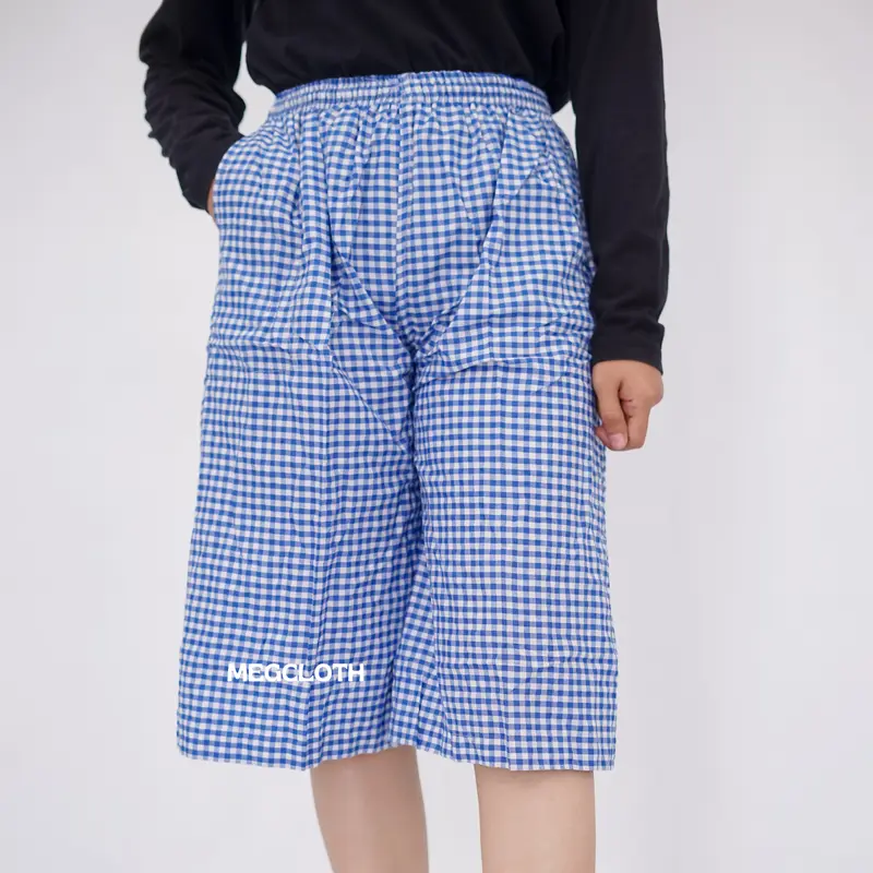 CELANA KOTAK KOTAK WANITA CELANA AESTHETIC CELANA WANITA ESTETIK Nyaman Panjang Polyester Santai Katun Tartan Cantik Serut Casual Pita Motif Pant 3