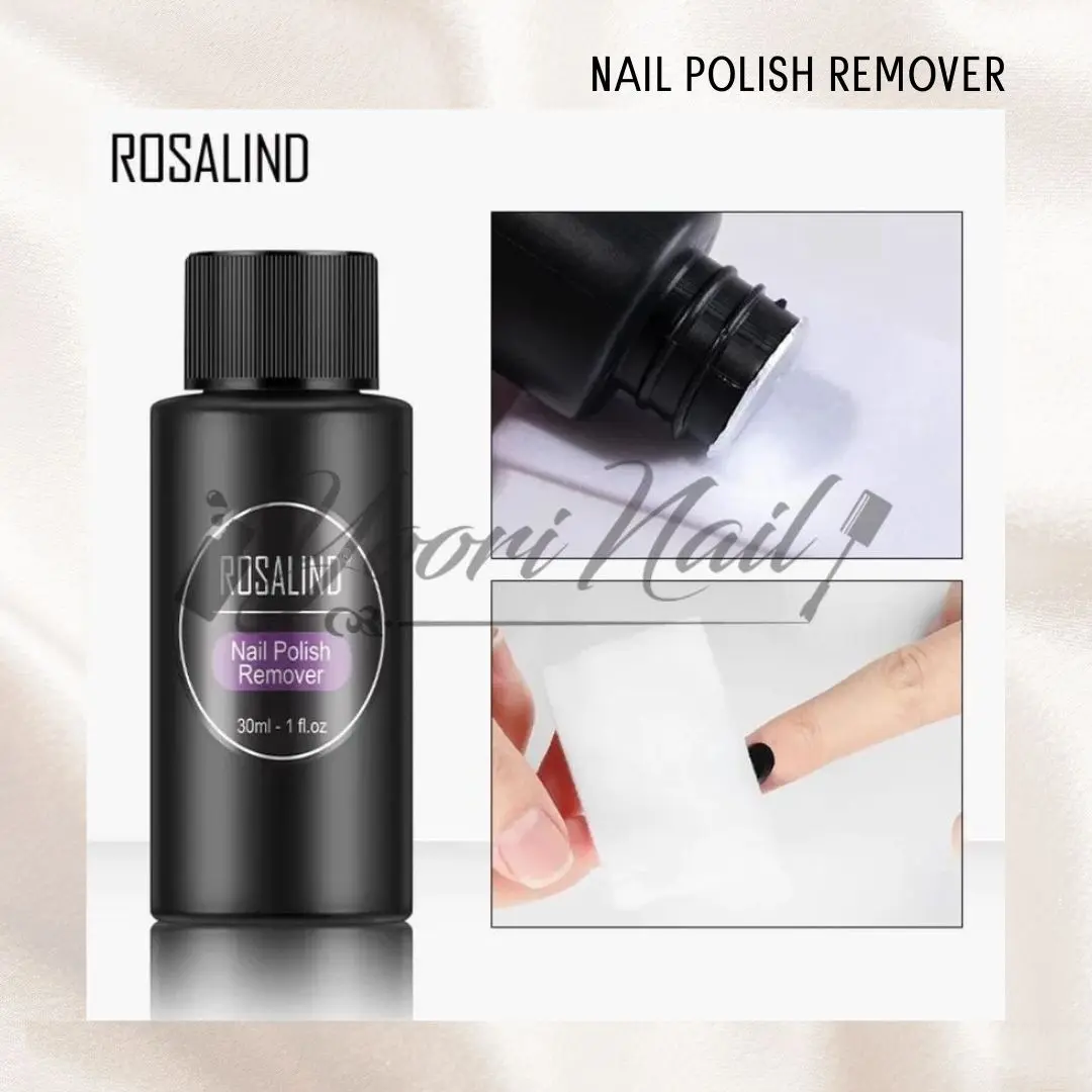 Rosalind Aceton 30ml Nail Polish Remover Cairan Penghilang Warna Kutek Nail Art