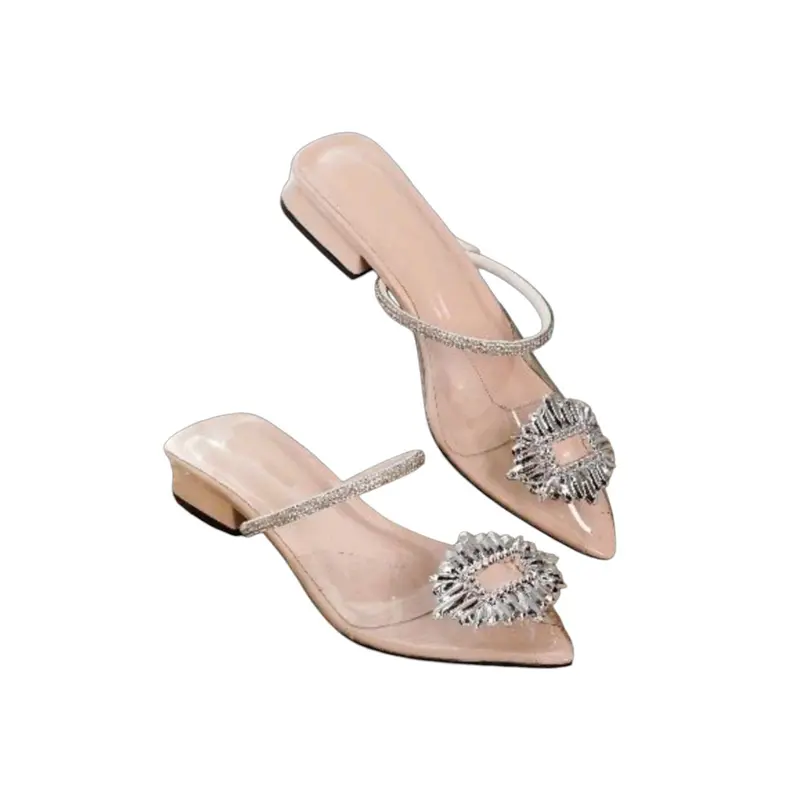 GS28 Sandal Wanita Heels Mules Flat Mika Tali Belakang A07 3