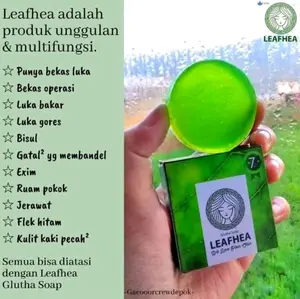 ( SAHABATT ID ) Sabun Leafhea Glutha Soap Sabun Multifungsi bpom Pencerah Kusam Kotoran Membersihkan Mencerahkan Memudarkan Berjerawat Tubuh Memutihkan Mengencangkan