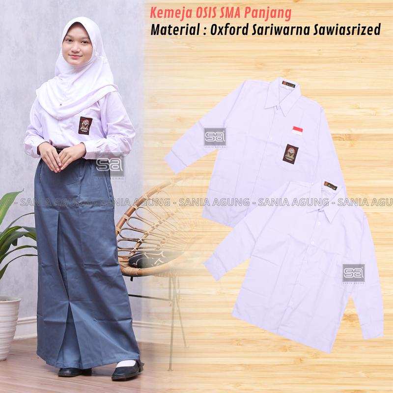 SERAGAM SMA BAJU PUTIH PANJANG PUTRI 0