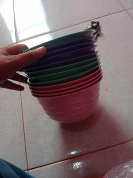 Product Review of (12 PCS) MANGKOK ESTETIK / MANGKOK PLASTIK MURAH / MANGKOK AESTHETIC / MANGKUK SET / UNGU / HIJAU / PINK from Y**i A**i 0
