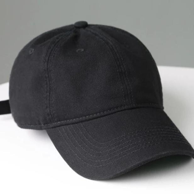 Topi baseball polos clip cakop besi bahan rapel tebal Dewasa Kanvas 4