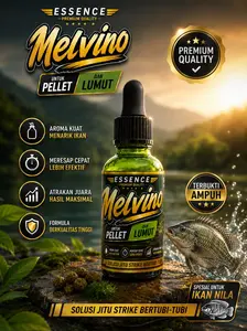 Essen Melvino Spesial Ikan Nila | Racikan Ampuh Mancing Galatama dan Harian | per botol isi 30ml