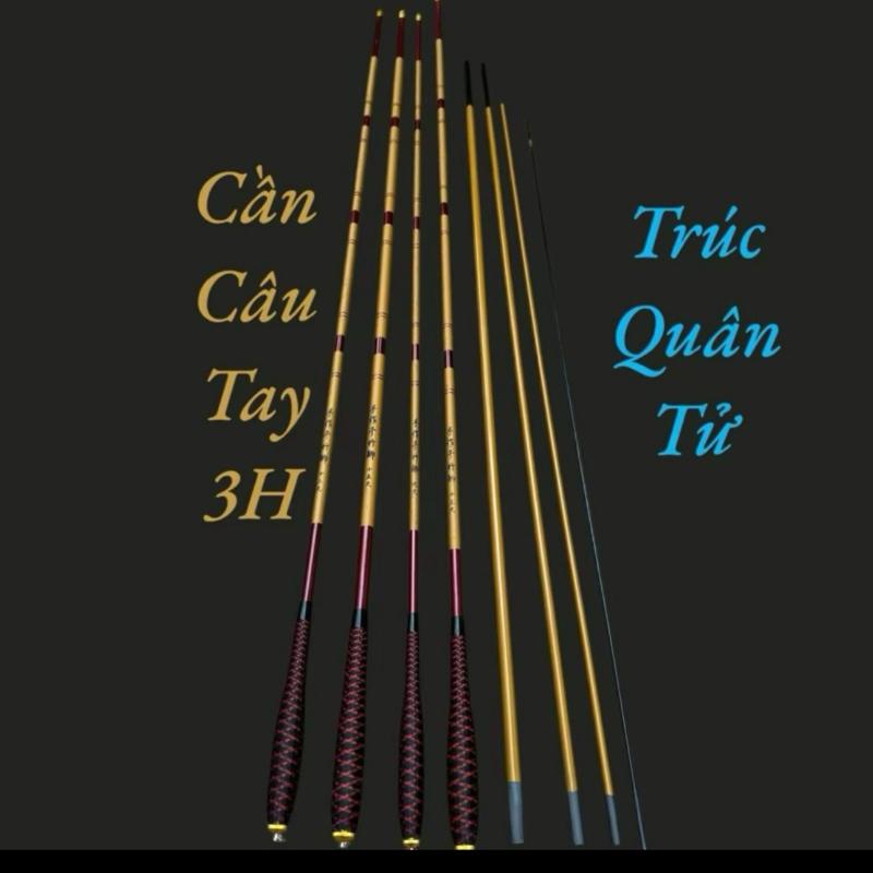  Cần Trúc Quân Tử 3H đủ size 2m7-5m4 màu sắc vàng đồ câu việt Pháp 