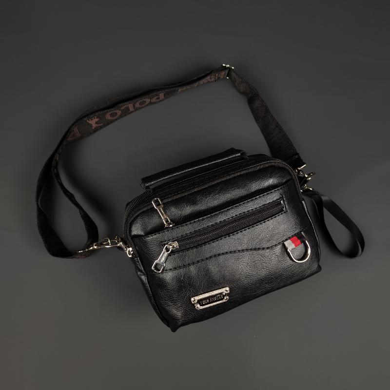 POLO AMSTAR - Handbag Pria Wanita Bahan kulit PU Multifungsi Bisa Selempang Clucth Bag Tas Tangan 3