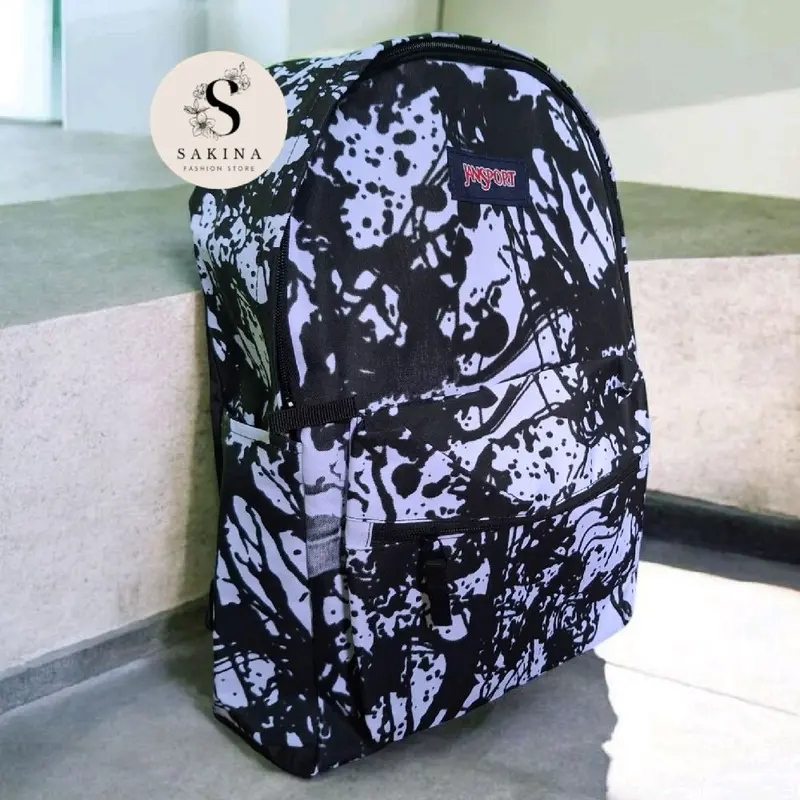 Tas jansport motif coret abstrak/ tas ransel/ tas sekolah/ tas backpack/ tas travel/ tas anak laki-laki/ tas permpuan/ tas kasual Wanita 2
