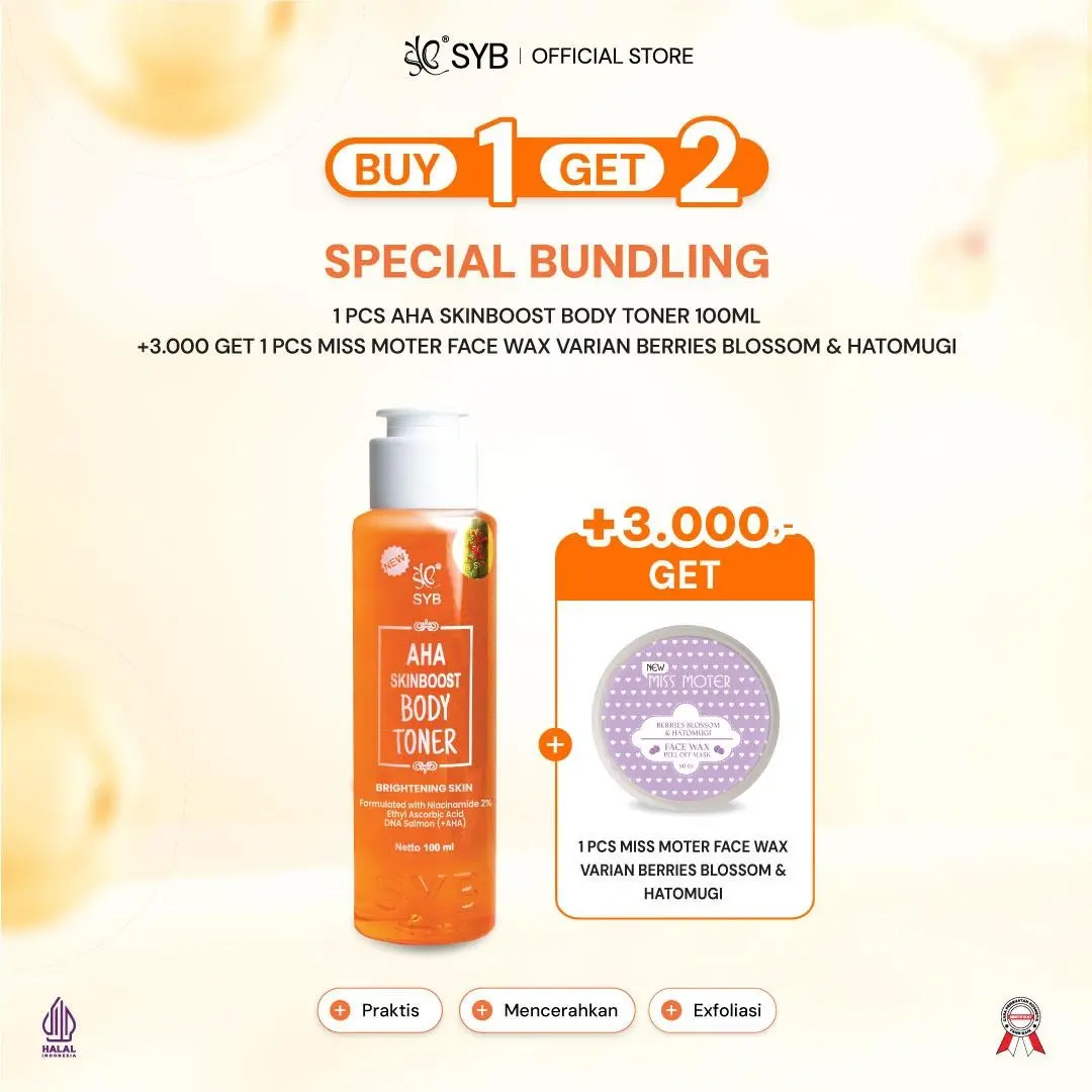 1pc AHA Toner 100ml +3K GET MISSMOTERBERRIES(FACE)