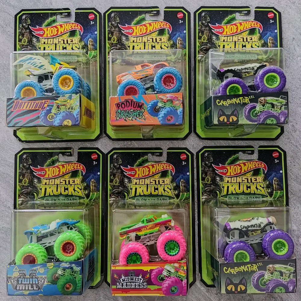 Hotwheels Monster Truck Glow In The Dark Originall Bisa Pilih