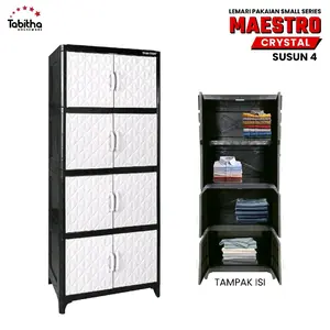 LEMARI PAKAIAN 4 SUSUN TABITHA WARNA RANDOM SUPER MURAH