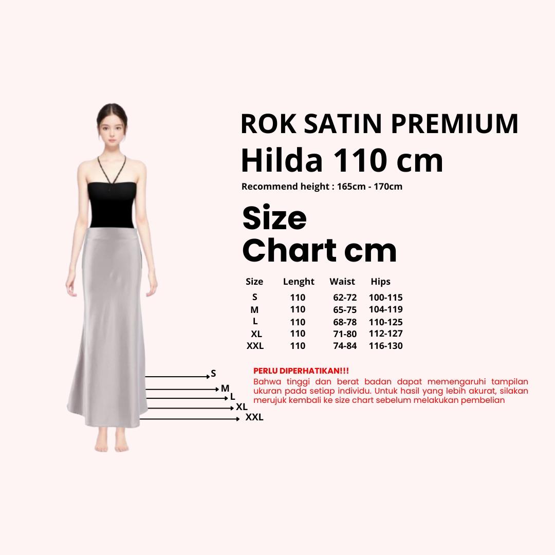 [JENN&ROSE] HILDA MAXI SATIN SILK SKIRT | Rok Satin 110CM | Rok Satin Panjang