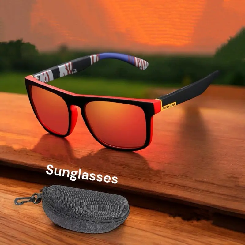 kacamata polarized HD Original anti silau,Tembus air,kacamata mancing COD Eyewear Sunglasses Frame Hitam Lensa Pria