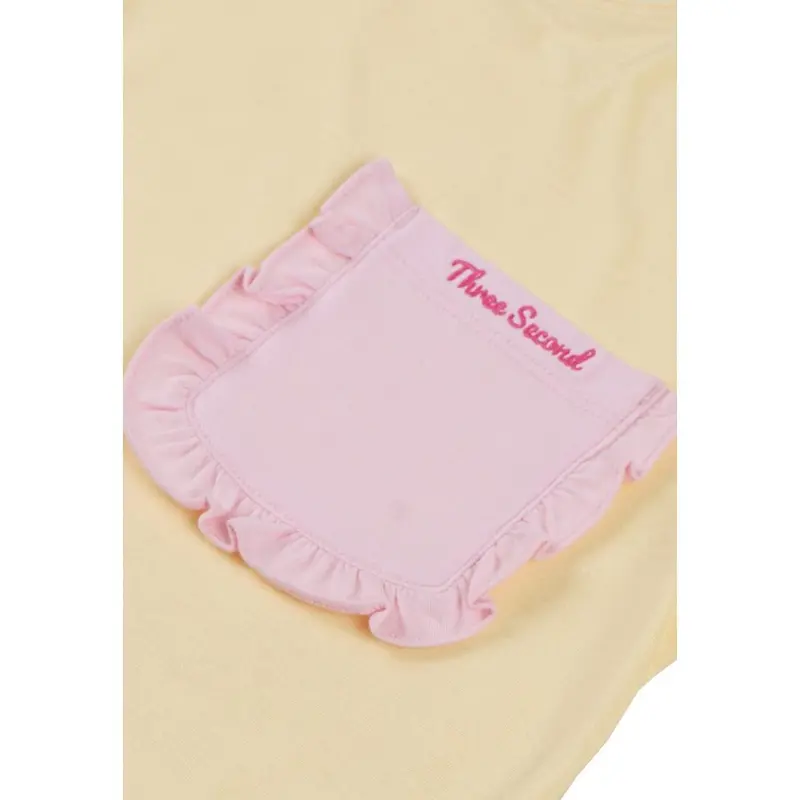 3Second Kids Girl's T-Shirt Short Sleeve Regular Fit Cotton Glico H041024 1