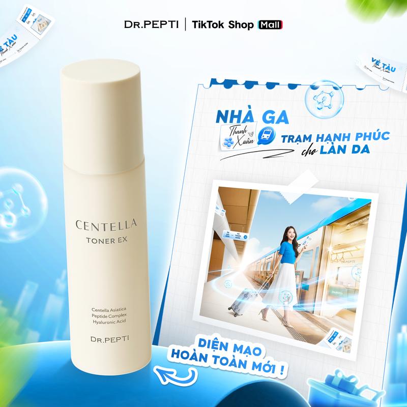 [Live] Nước Hoa Hồng Dưỡng Da Dr.Pepti Centella Toner EX Phiên Bản Mới Giúp Cấp Ẩm, Mịn Màng, Dưỡng Ẩm Da, Chăm Sóc Da, Dưỡng Da Mặt Skincare Cho Làn Da Đẹp
