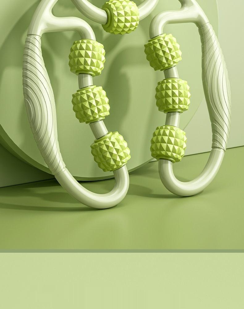 Roller Pijat Betis 9 Roda | Pendorong Paha & Pelepas Ketegangan Otot | Pendorong Bentuk Kaki yang Meningkatkan Sirkulasi