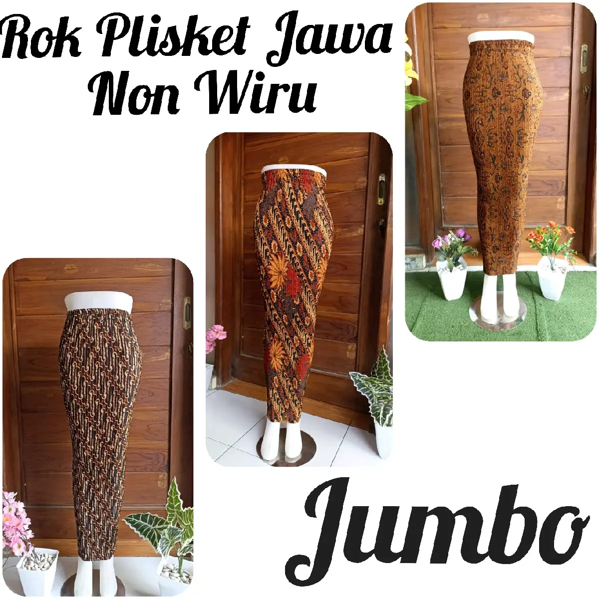 Rok Plisket Jumbo Jawa Super Jumbo Buat Kondangan