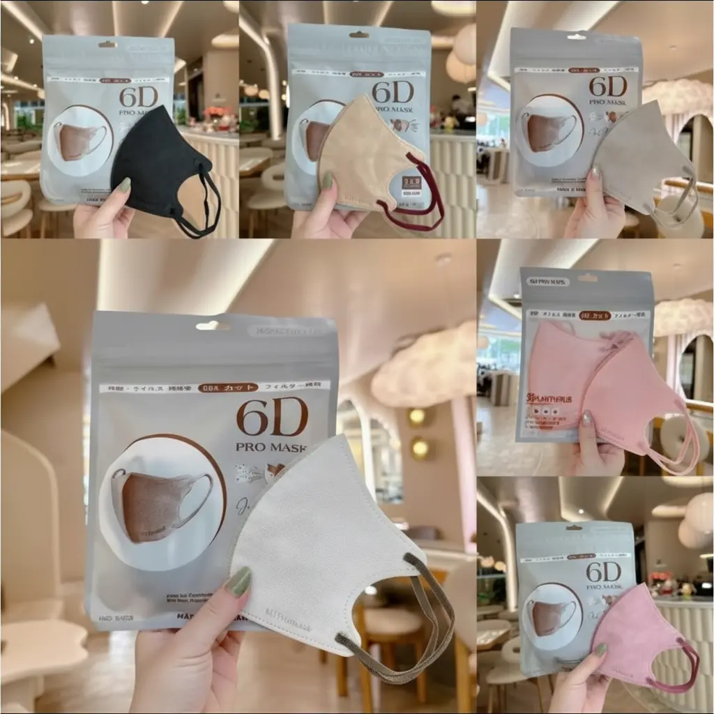 [ Mua 100 tặng 20c ] Khẩu trang 6D JULIDUCKHOI 3 lớp kháng khuẩn mẫu thời trang