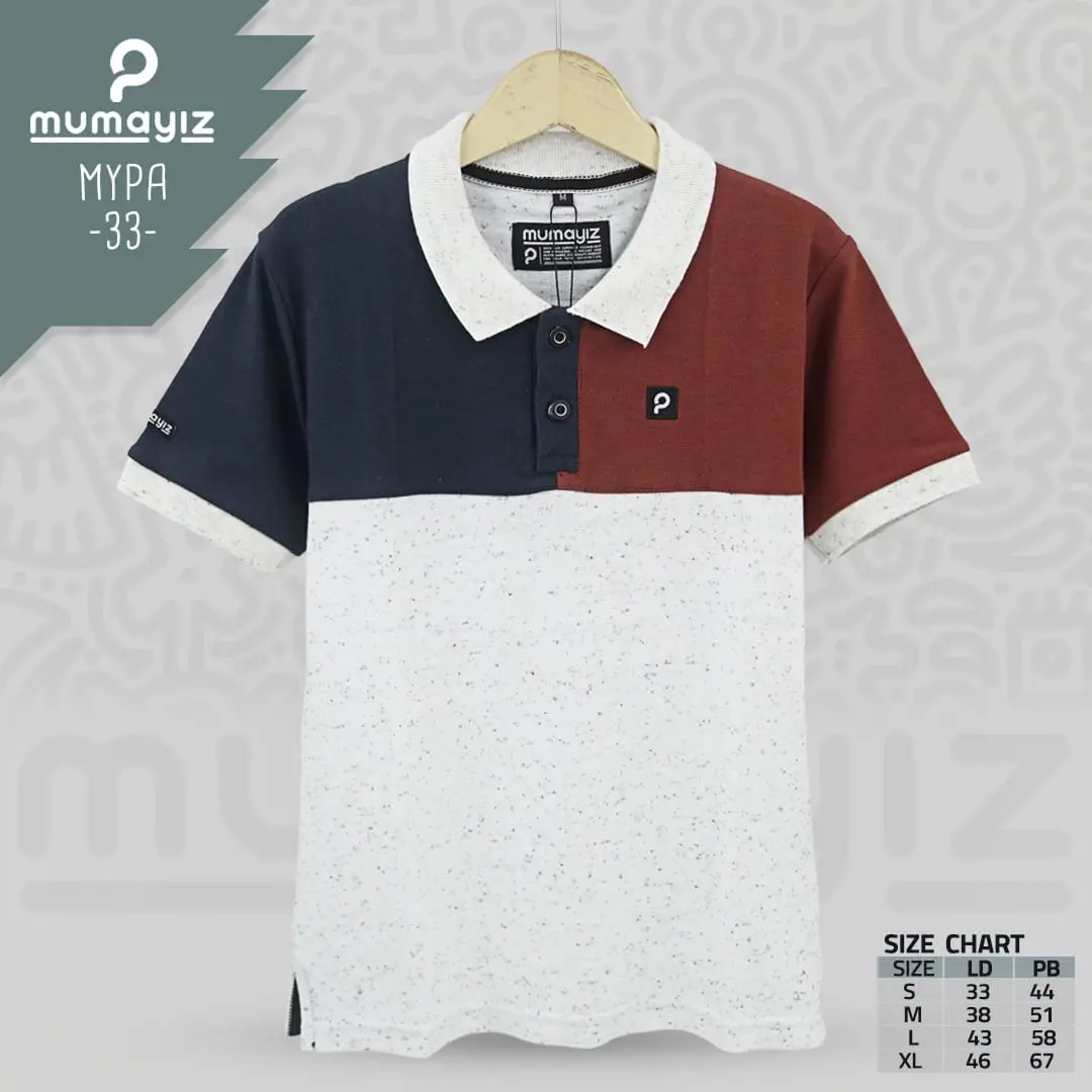 COVLEOS | kaos kerah combinasi warna anak usia 4-15 tahun bahan pique cvc 24s