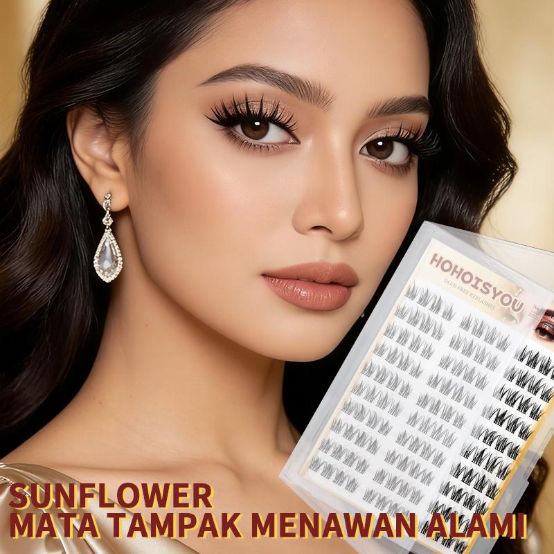 HOHOISYOU Sunflower Series Bulu Mata Palsu Tanpa Lem Kemasan Besar dengan Isi yang Banyak 120 Potong - Nyaman & Mudah Digunakan untuk Sehari-hari Pesta & Makeup Liburan - 3D Volume Technology & Bahan Fleksibel - Eyelash, Set HOHOISYOU Sunflower Series Bulu Mata Palsu Tanpa Lem Kemasan Besar dengan Isi yang Banyak 120 Potong - Nyaman & Mudah Digunakan untuk Sehari-hari Pesta & Makeup Liburan - 3D Volume Technology & Bahan Fleksibel - Eyelash, Set